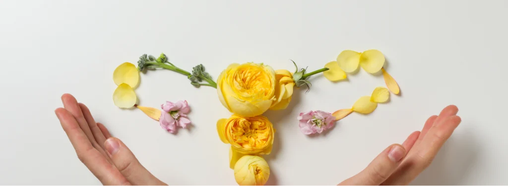 Fleur utérus jaune, soulager le SPM par Karen Lamberet, naturopathe à Marsonnas
